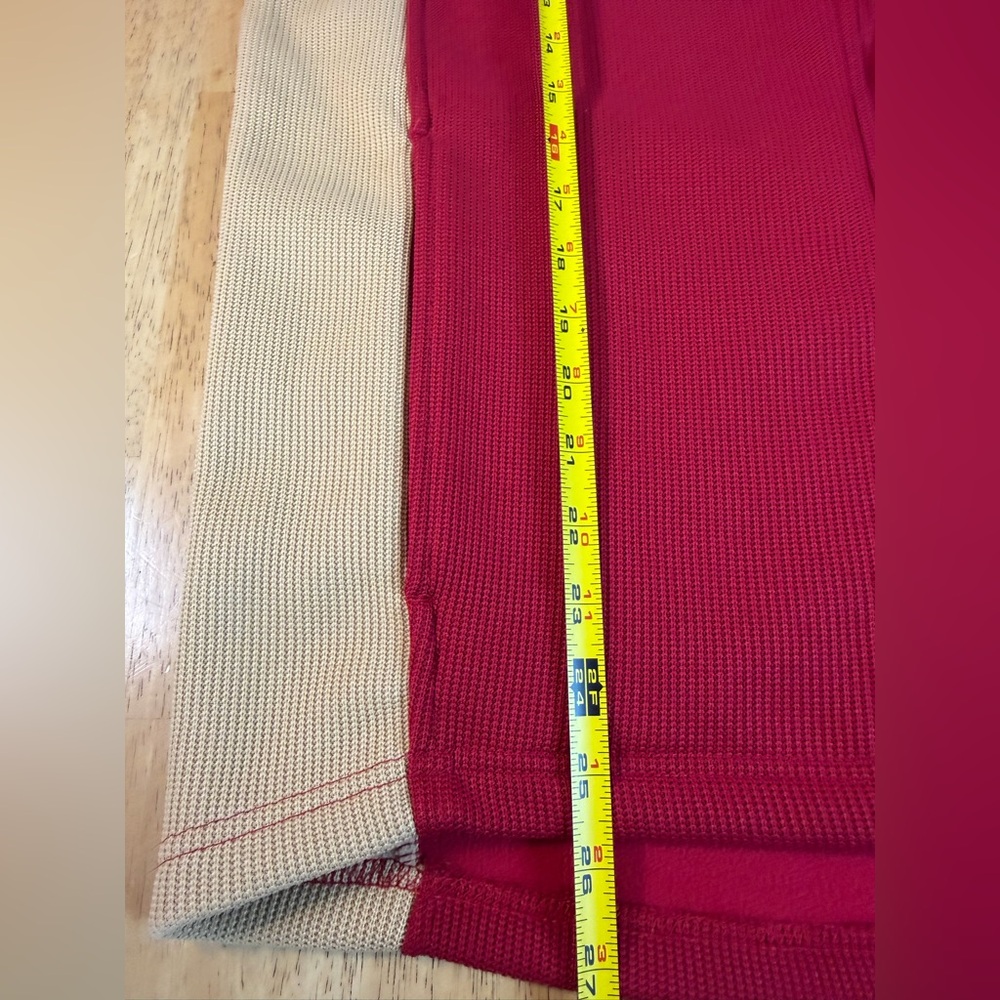 San Francisco 49ers NFL Thermal Zip Jacket Medium Red Gold Waffle Knit *Rare - Picture 9 of 10
